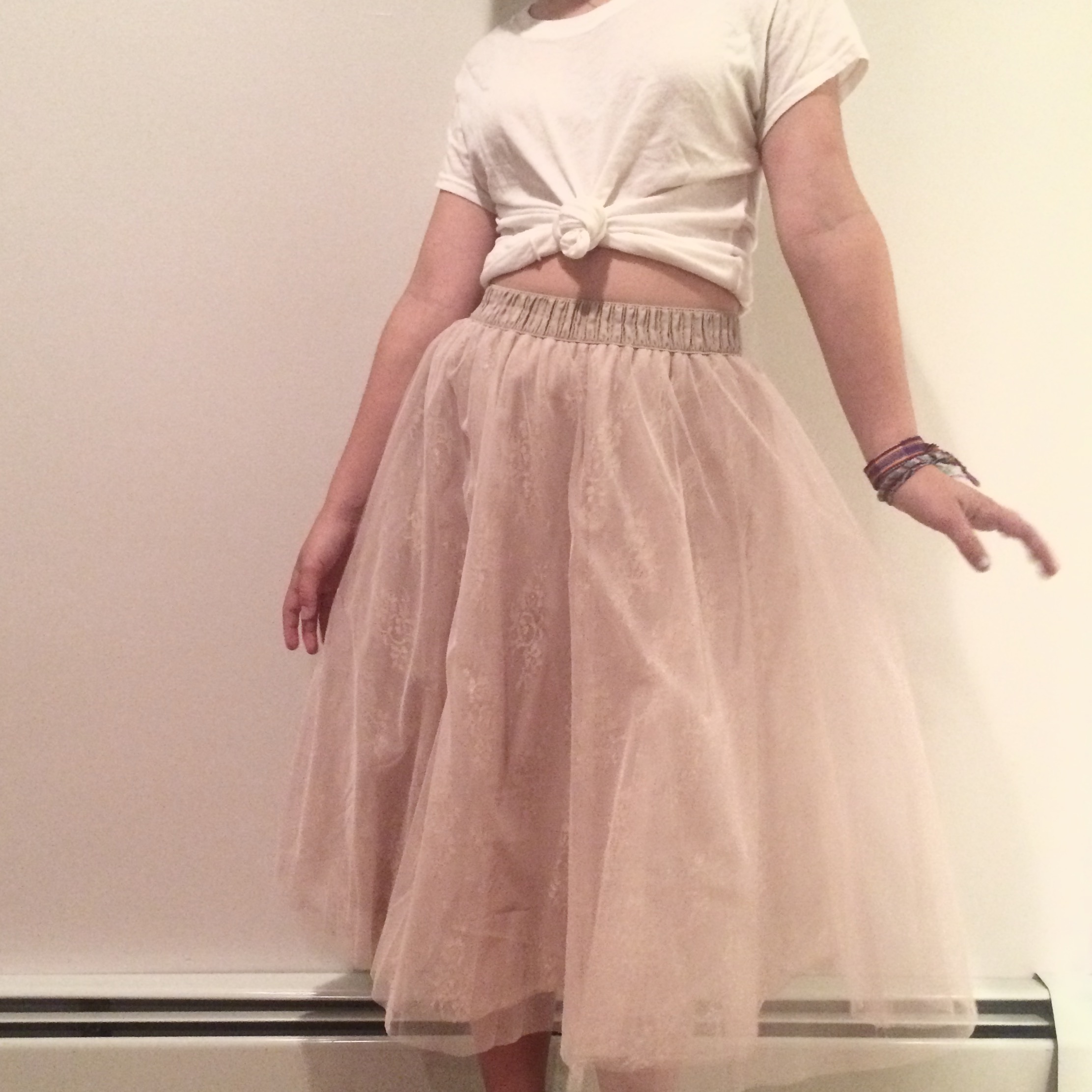 Skirt- $44 Francesca's Shirt- Brandy Melville Shoes- high tope Conveerse