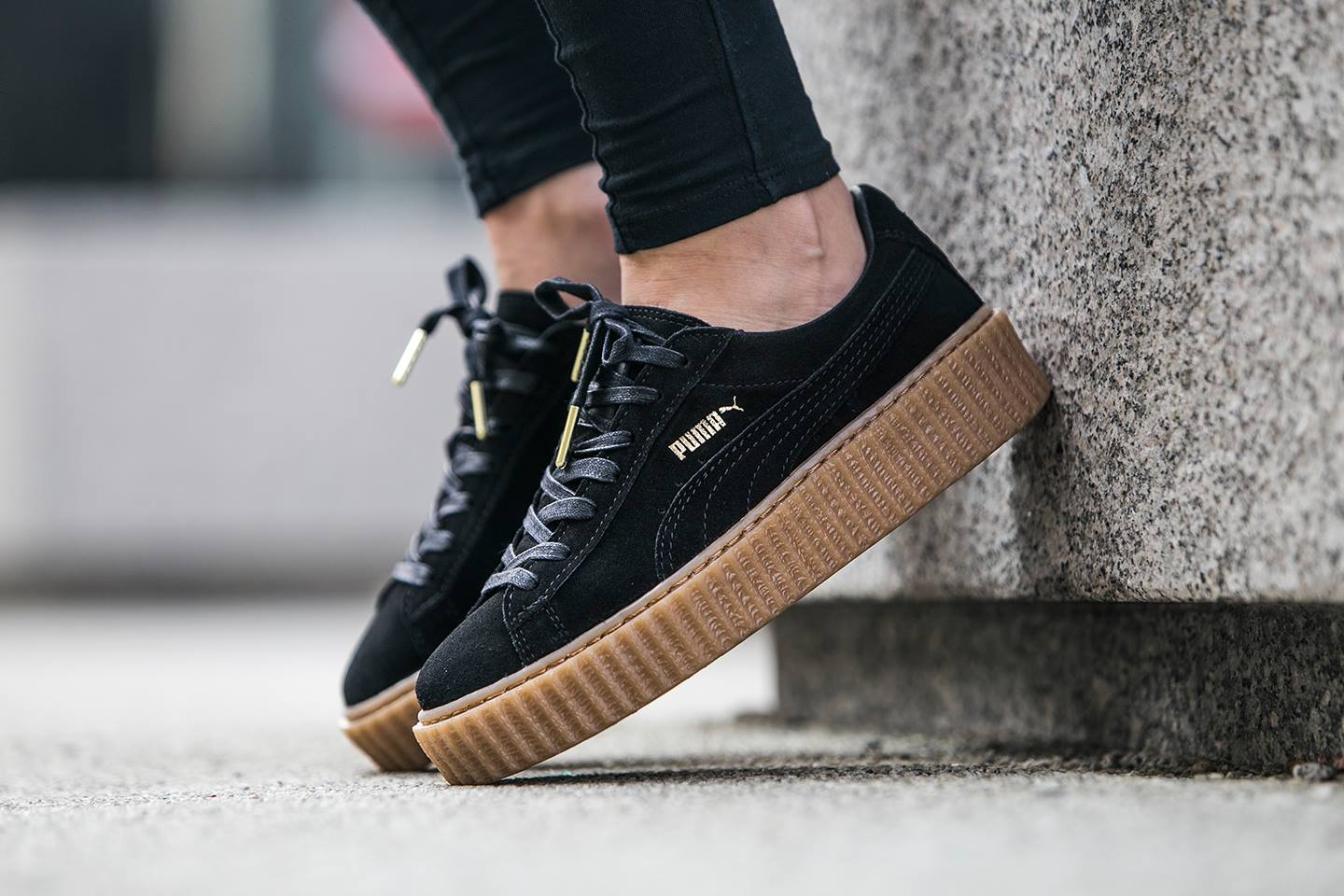 puma creepers rihanna noir